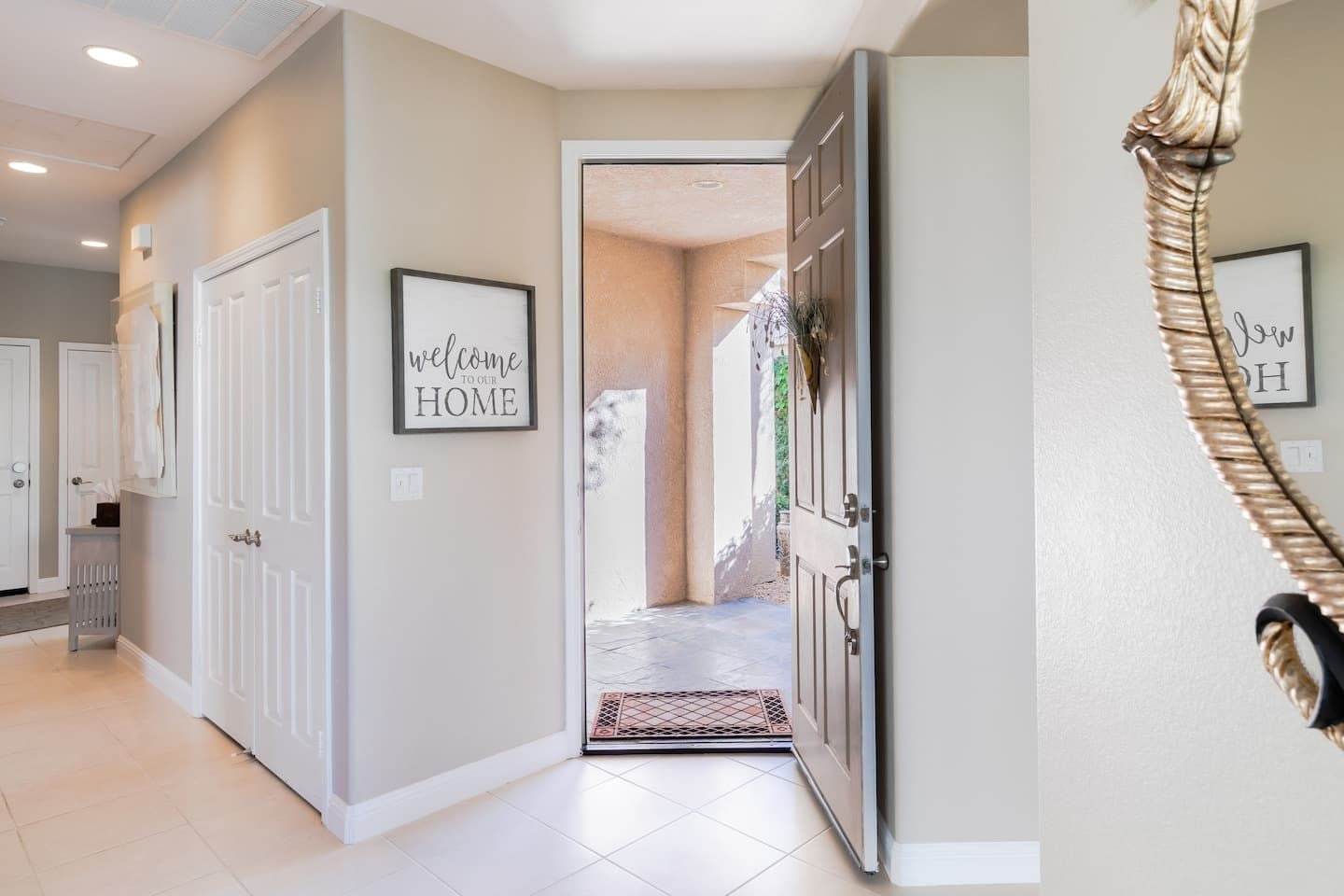 Entry hall inside the front door